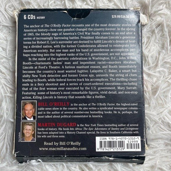 Killing Lincoln 6 CD Audiobook Bill O’Reilly Martin Dugard History Assassination - Picture 4 of 5